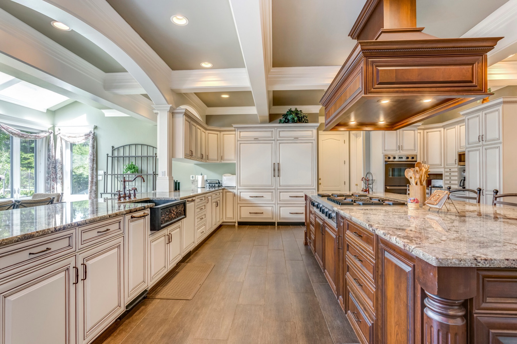 A finished Salisbury Construction kitchen renovation in Westborough
